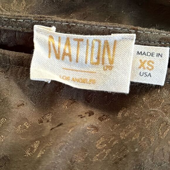 NATION Marin Leopard Jacquard Tee XS - Picture 6 of 6